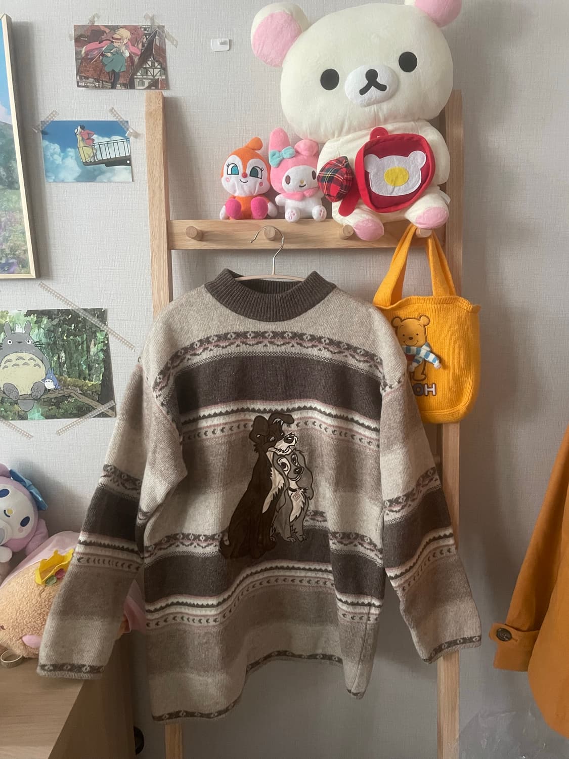 모리걸 빈티지 램스울 강아지 니트🐶🤍 상품이미지1