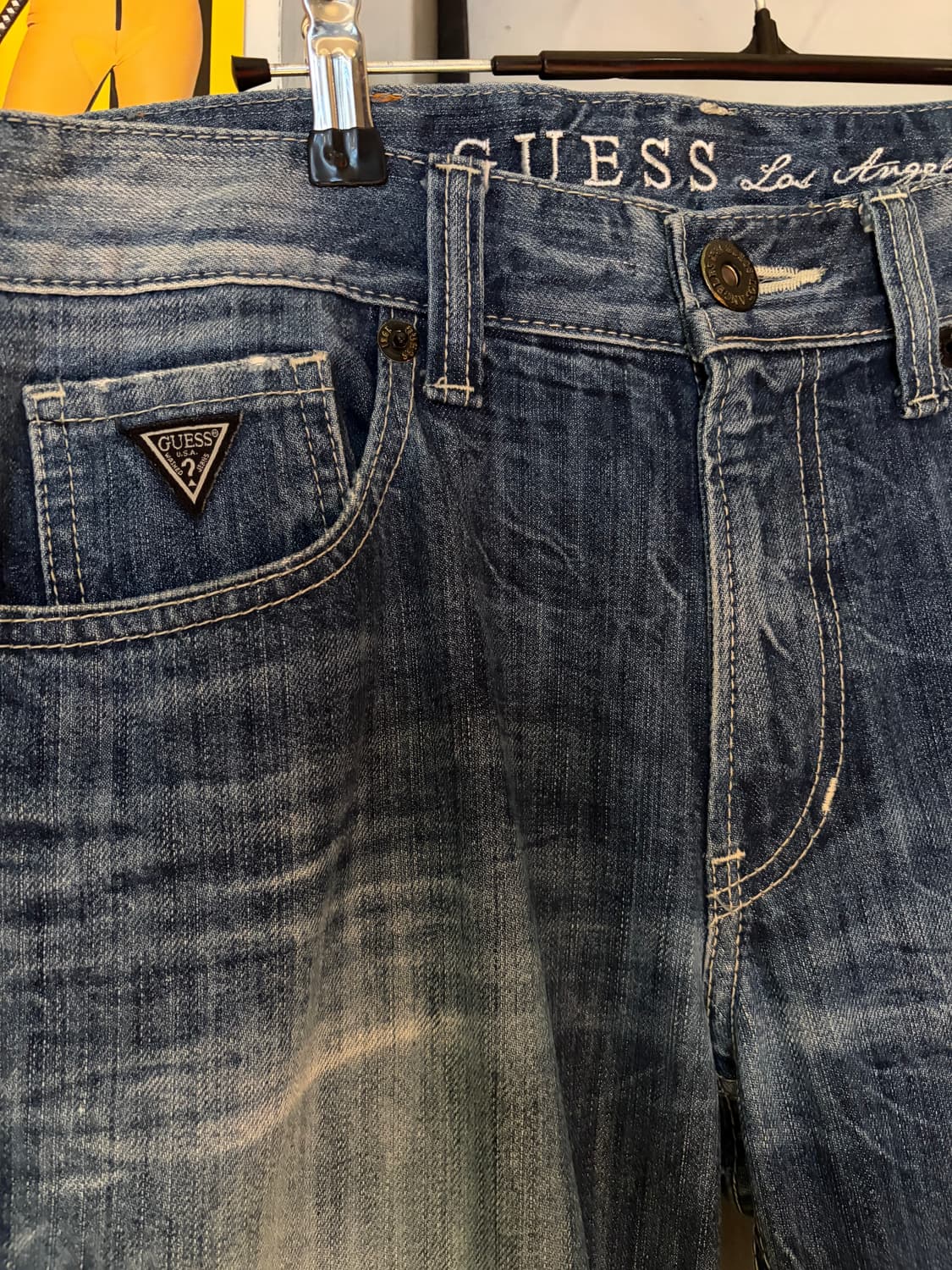 게스 워싱 데님 팬츠 상품이미지2