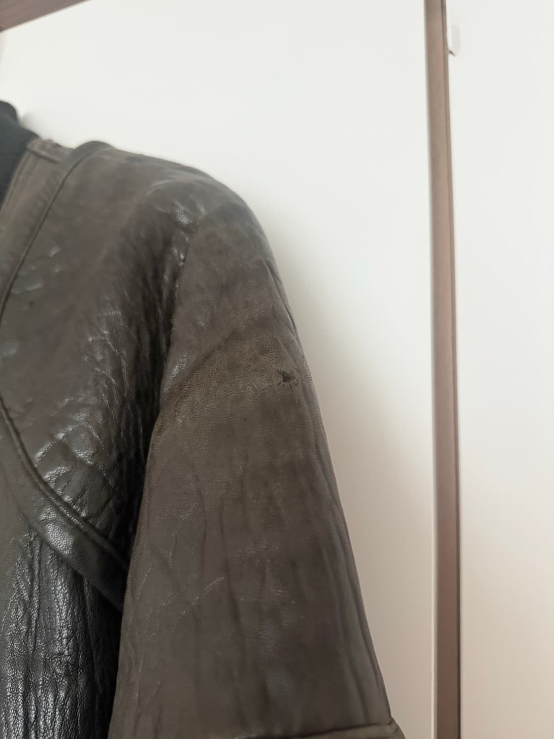 80s 이세미미야케 IS 레더봄버 (L-XL) 상품이미지6