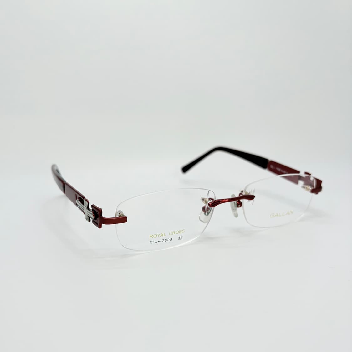 GALLAN 레드 사각 십자가 무테 상품이미지2