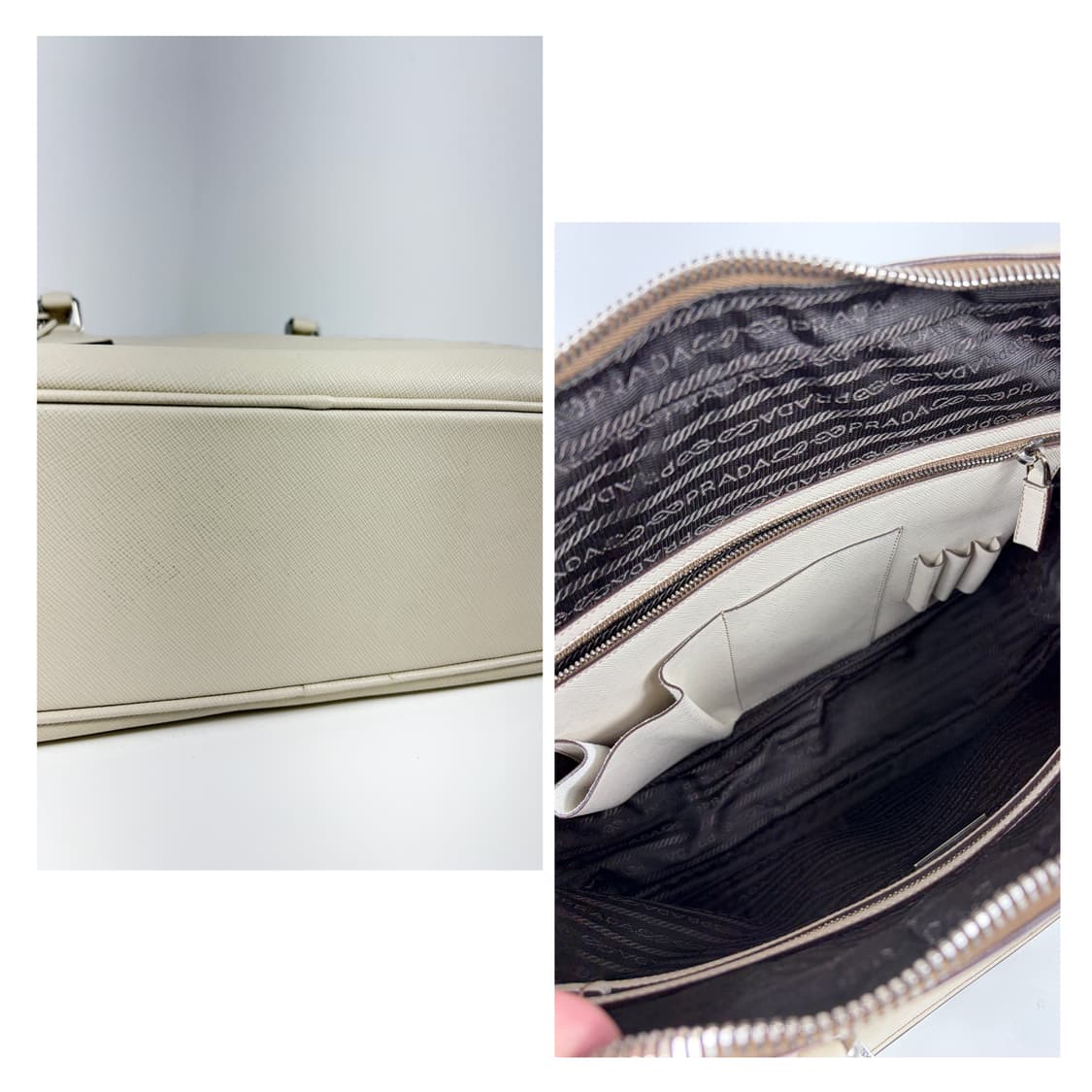 프라다 사피아노 아이보리 서류가방 브리프케이스 상품이미지7