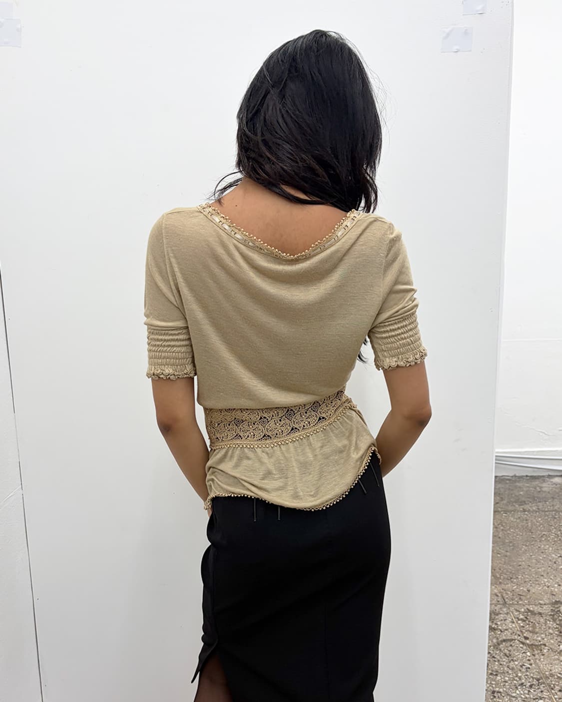 구찌 2007S/S 아플리케 레이스 탑 상품이미지2