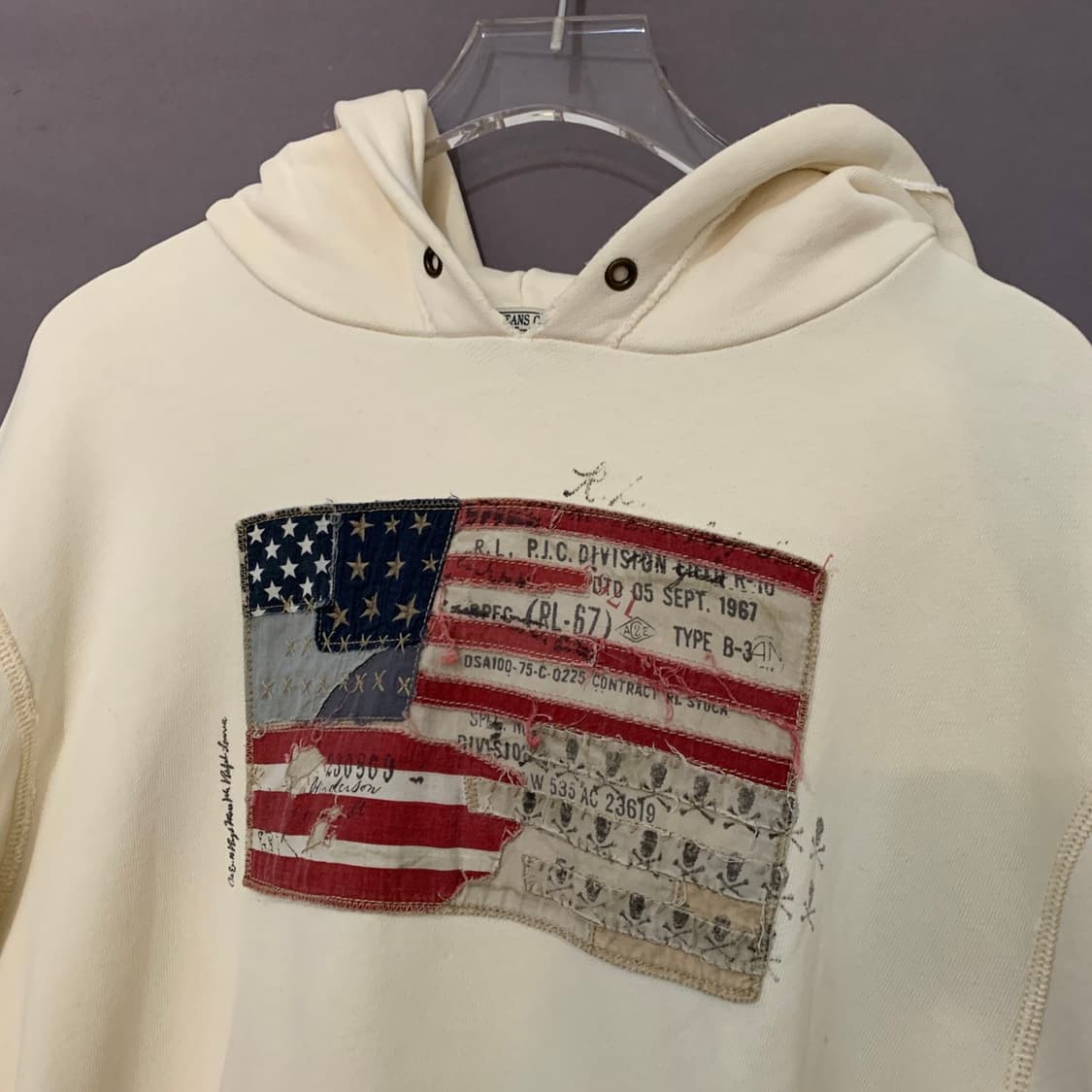 M 폴로 진스 성조기 빈티지 후드티 상품이미지3