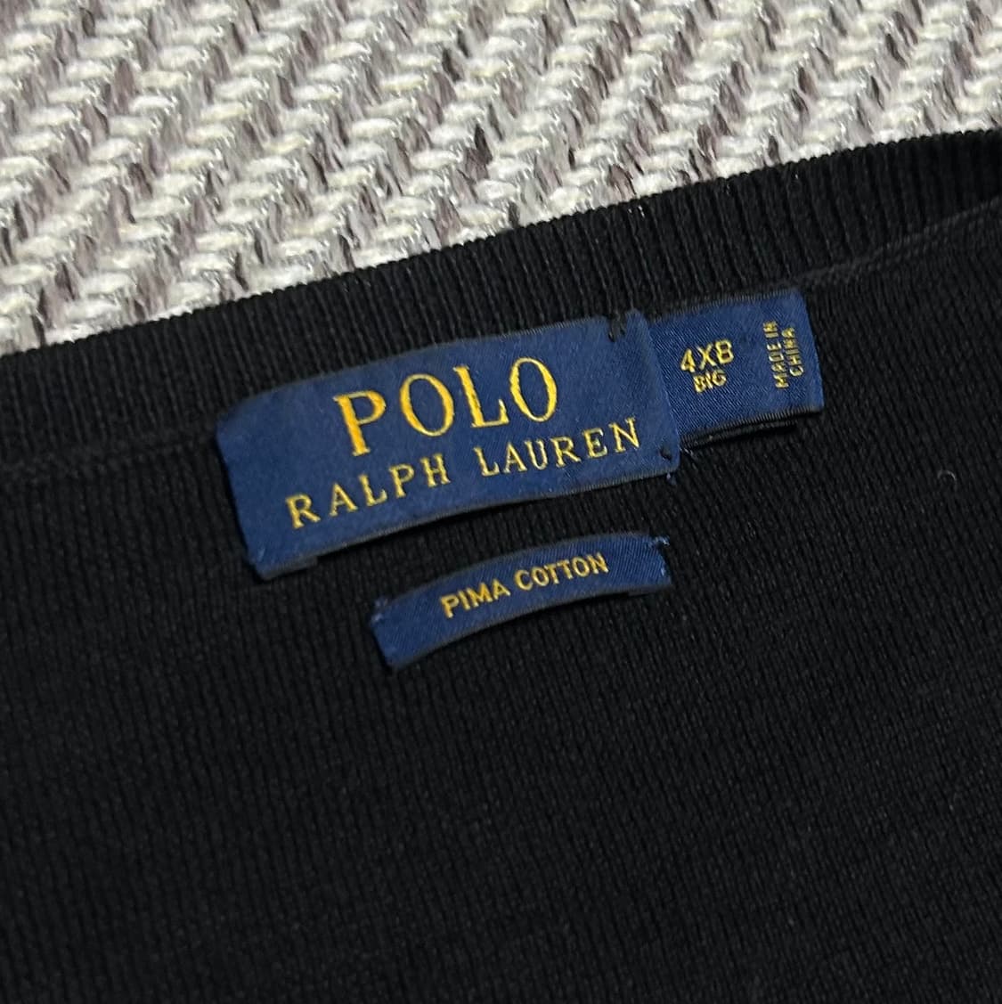 [4XL] Polo 폴로 랄프로렌 신형 피마코튼 브이넥 니트 상품이미지4