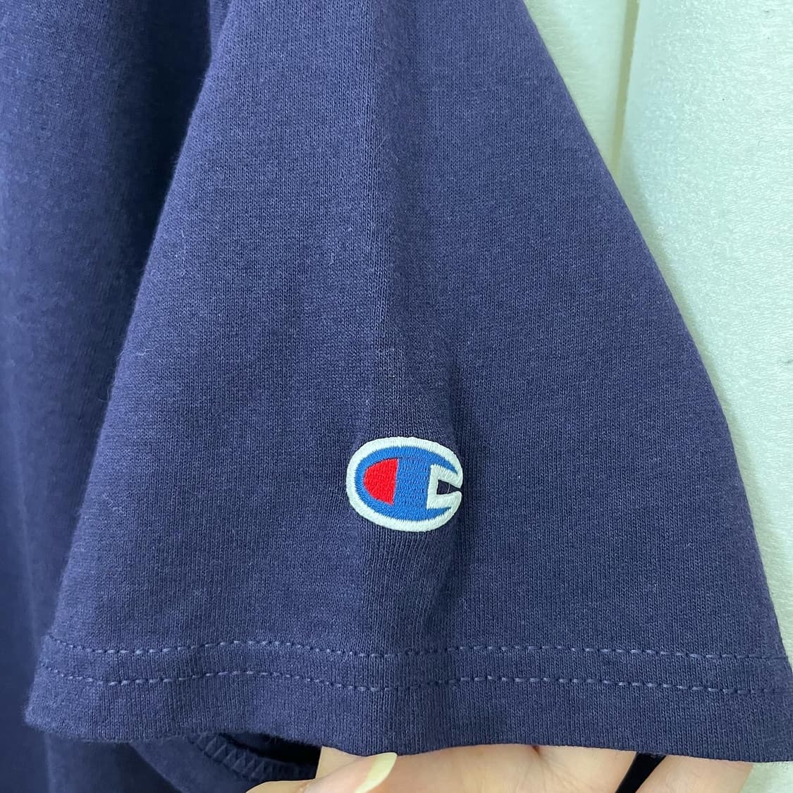 챔피온 딥퍼플 워싱턴 하프 티셔츠 상품이미지4