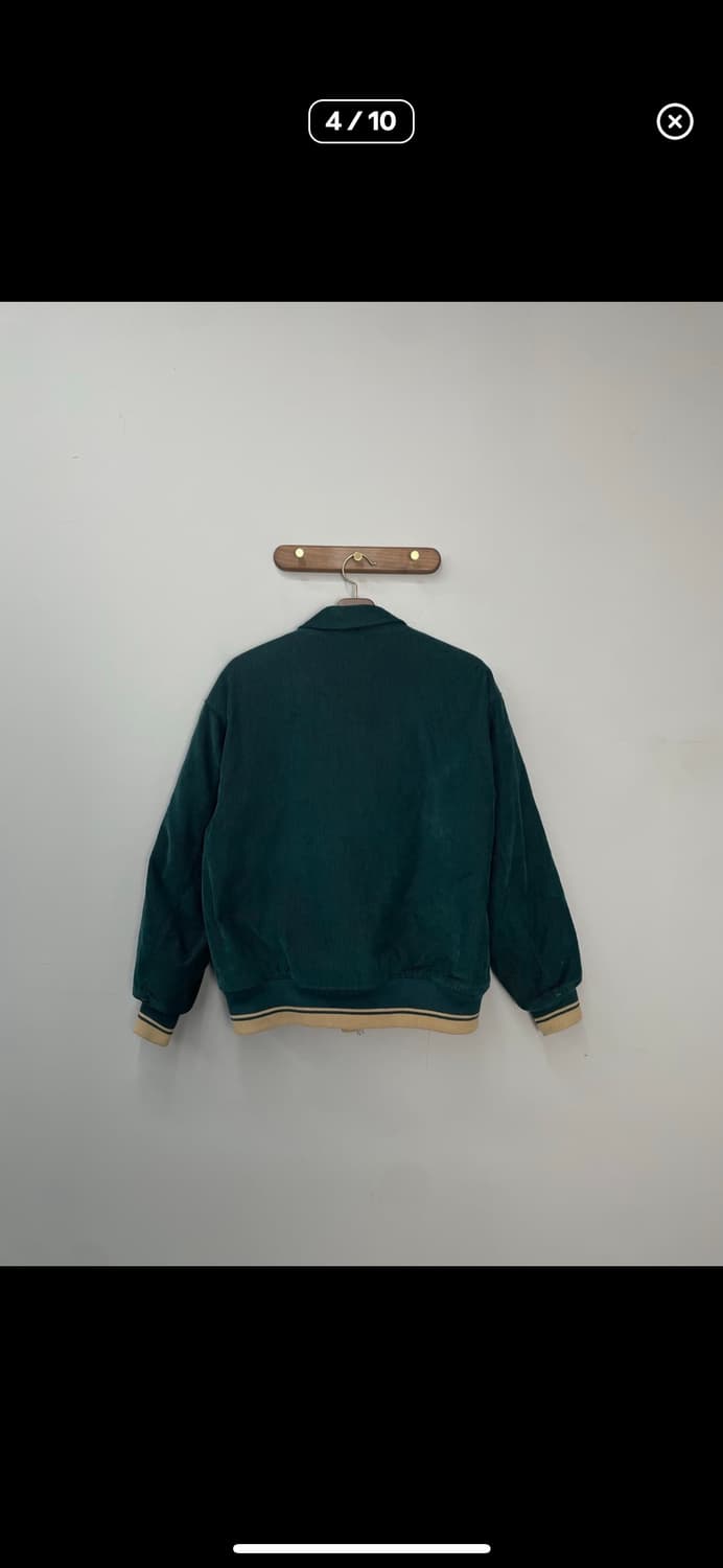 프리즘웍스 코듀로이 다크그린 바시티자켓 A3164 상품이미지4