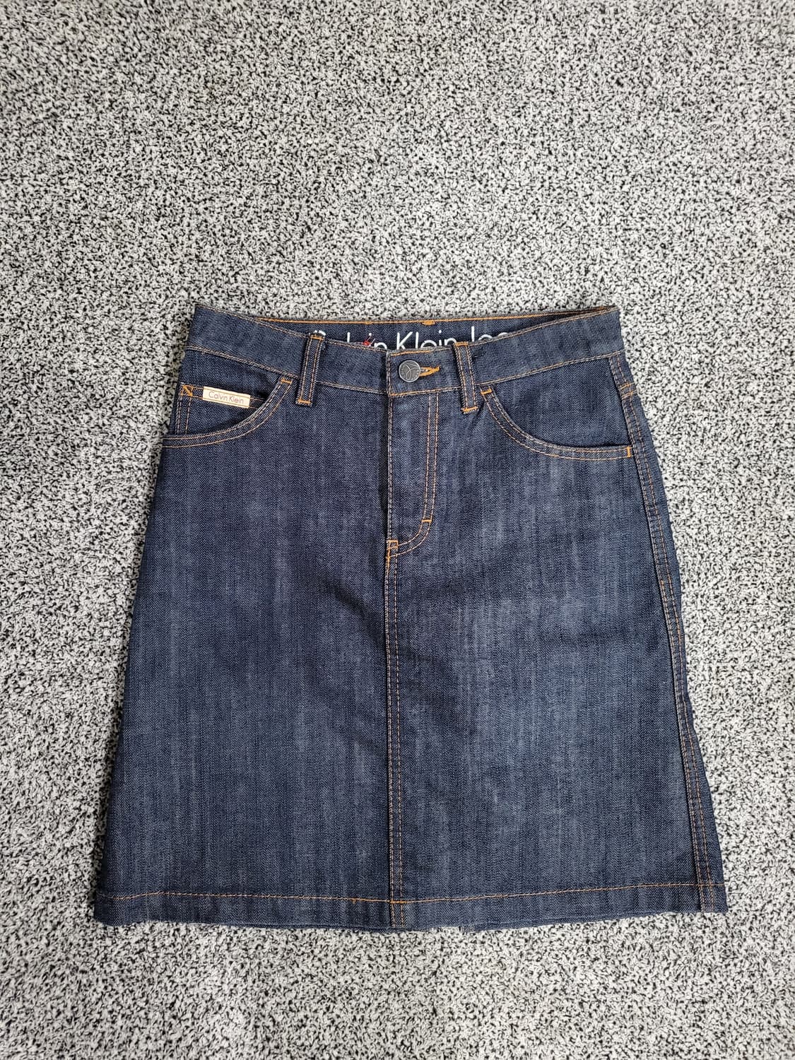Calvin Klein 진청 데님 스커트 상품이미지1