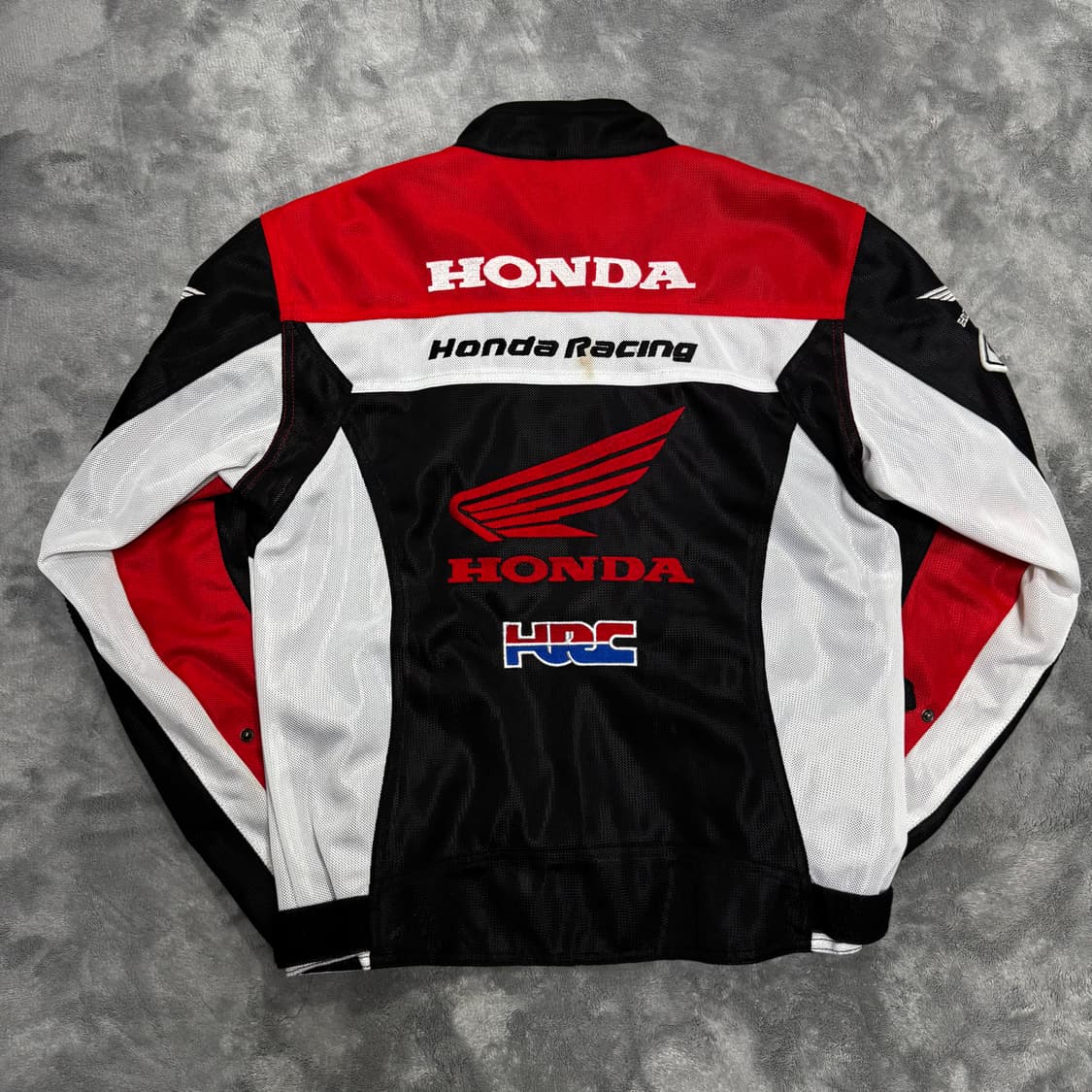 혼다 레드 블랙 배색 레이싱 자켓 상품이미지2