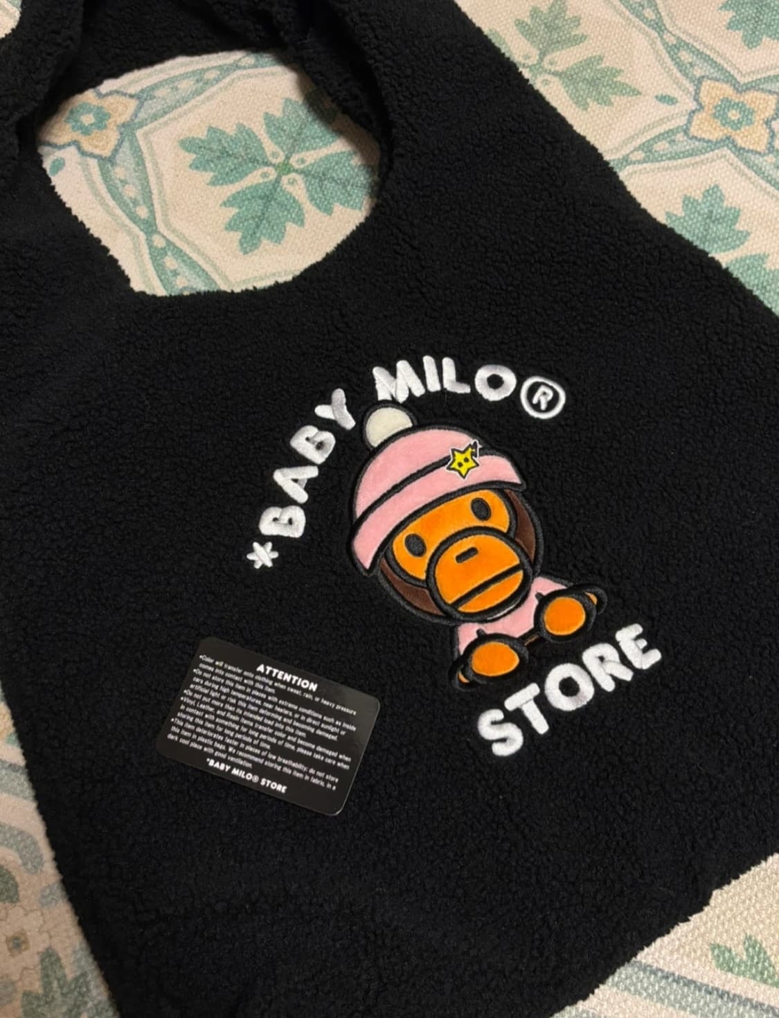 베이비 마일로 퍼 숄더백 블랙 상품이미지3