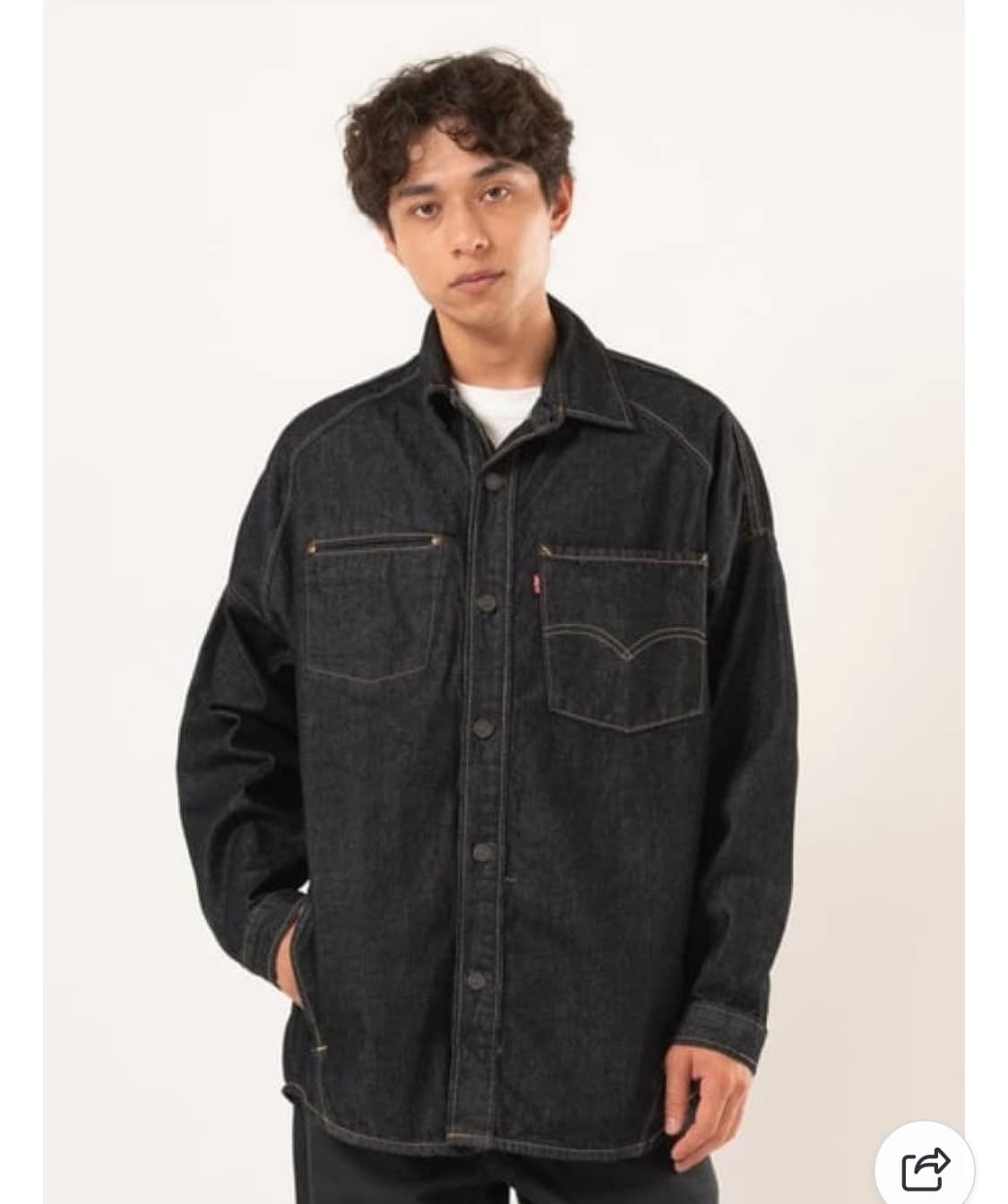 리바이스 데님 트위스트 셔츠 자켓 상품이미지4