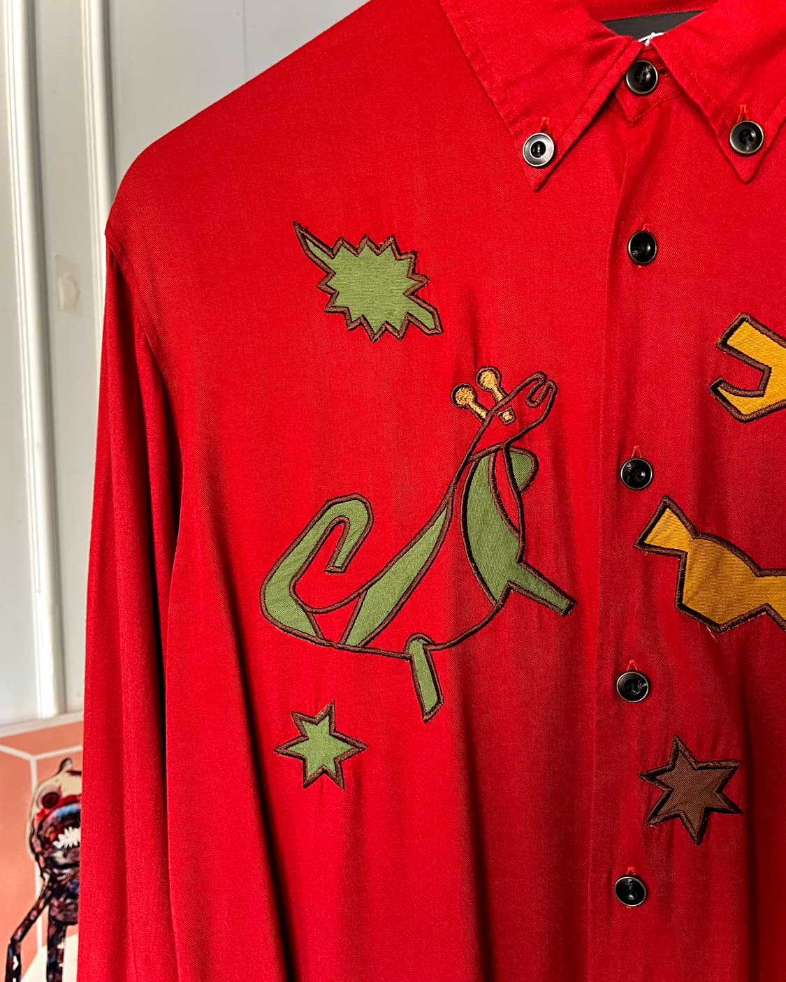 1980-90s KANSAI Profumo Patch-Work Shirt 상품이미지6