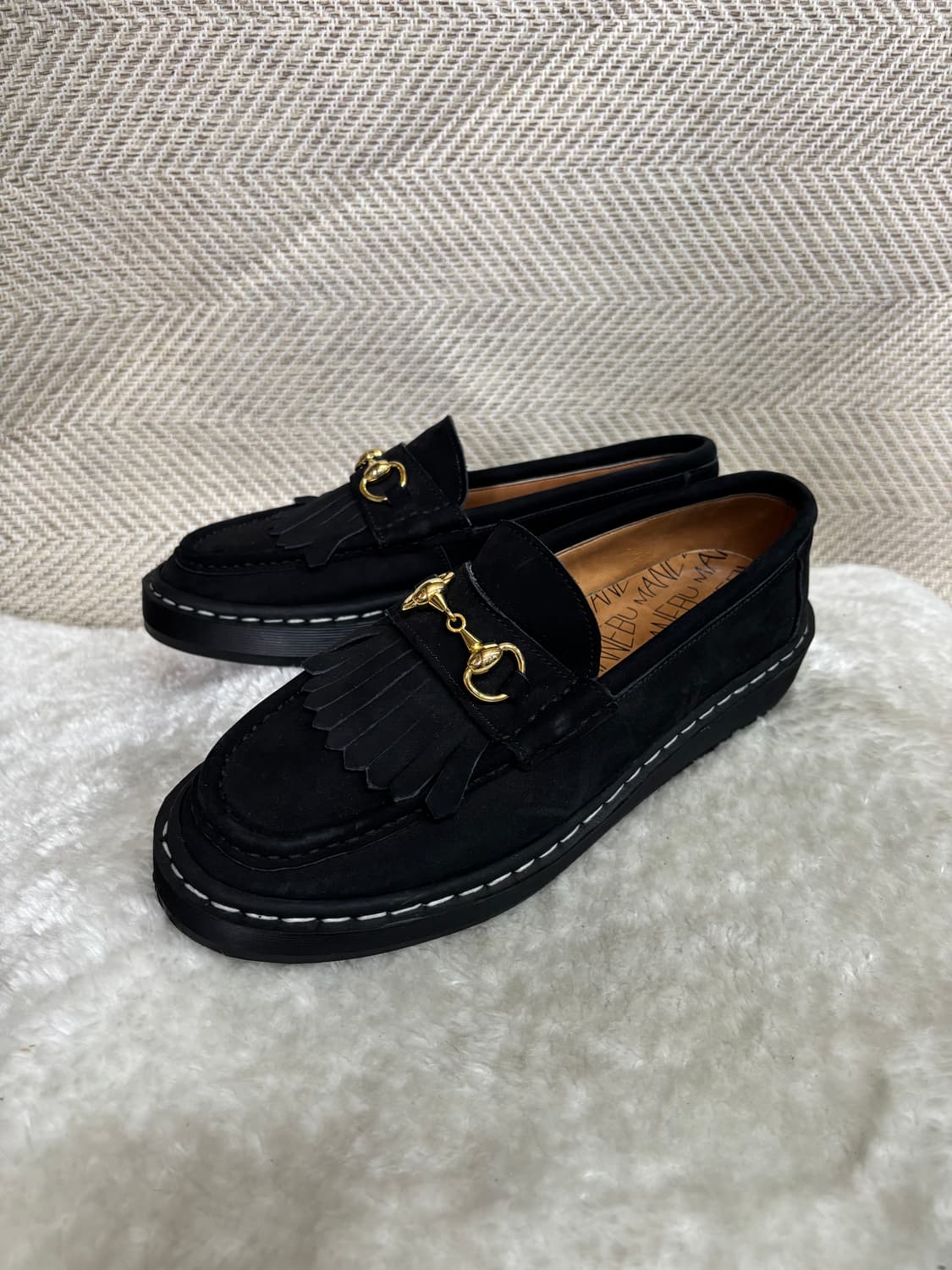 마네부(MANEBU)비치 빌라 스웨이드 로퍼 265 40EU 상품이미지2