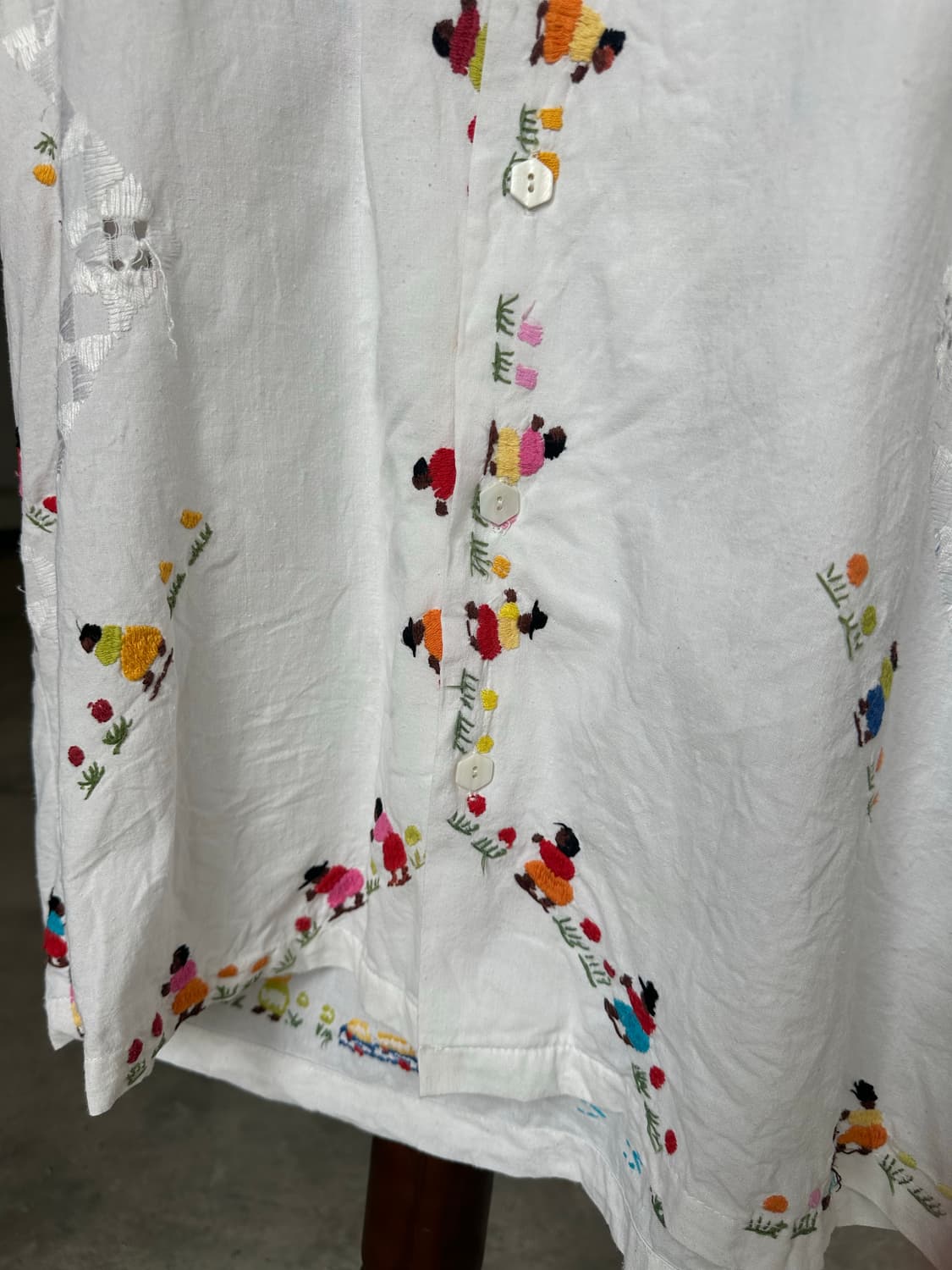 빈티지 패치워크 자수셔츠 히피 보시크 상품이미지5