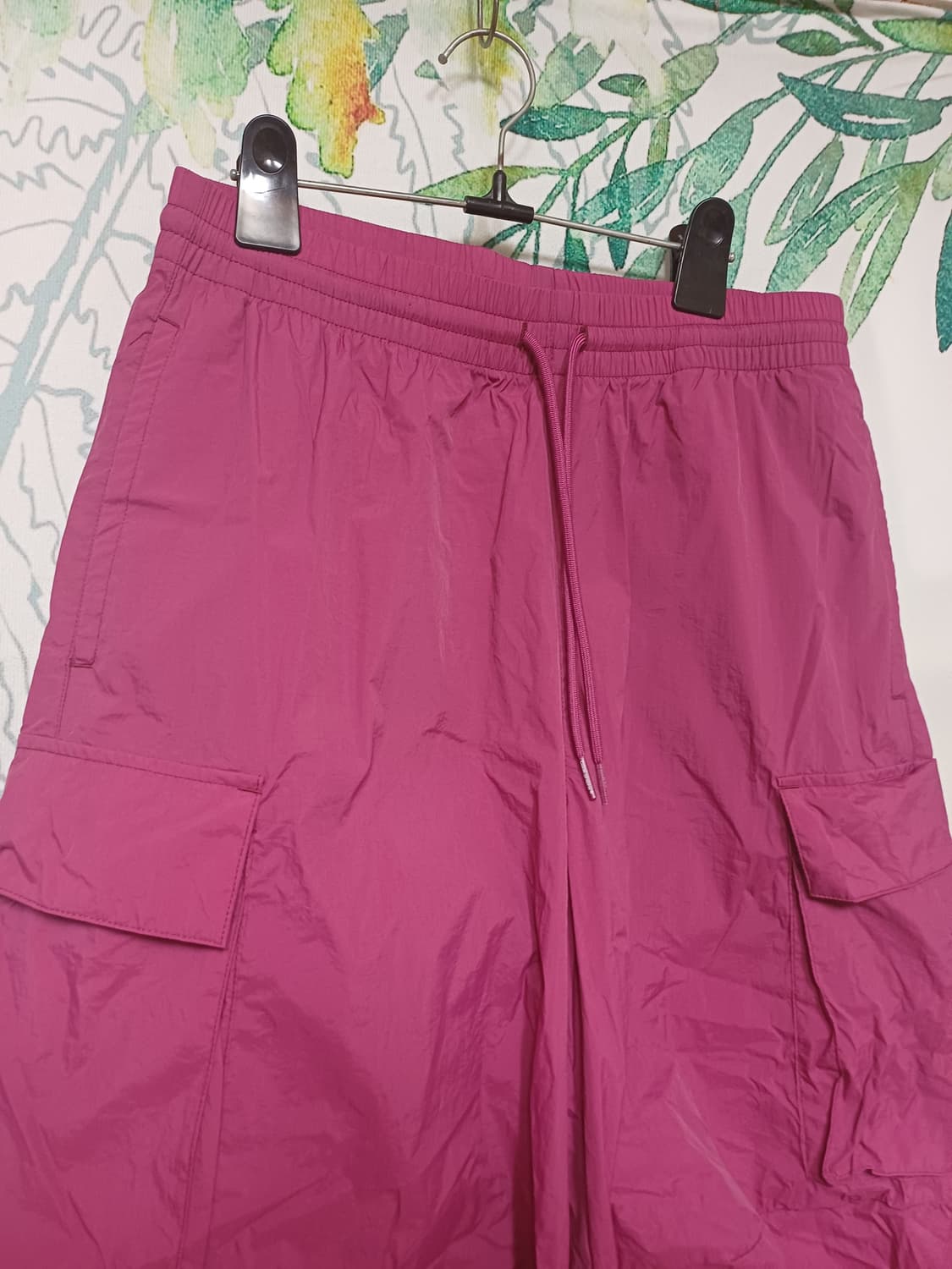 코드그라피/남녀공용/세미와이드 카고 나일론 바스락팬츠 상품이미지4