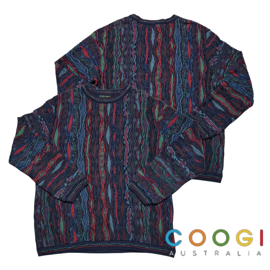 (m) 쿠지 coogi 니트 스웨터  케이블 니트 상품이미지1