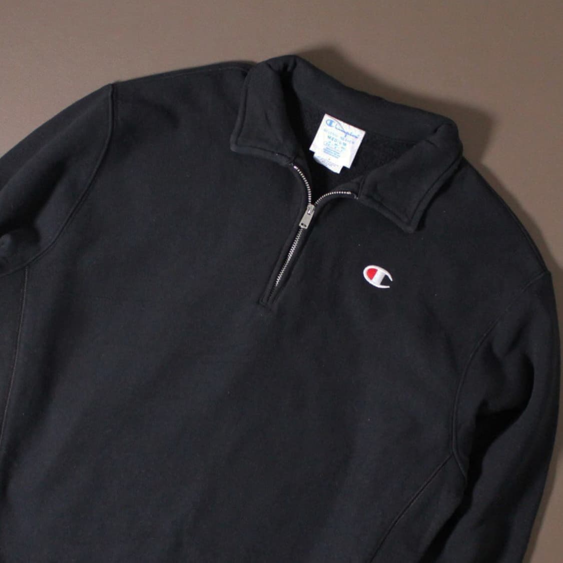 Champion 챔피온 블랙 리버스 기모 하프집업  상품이미지2