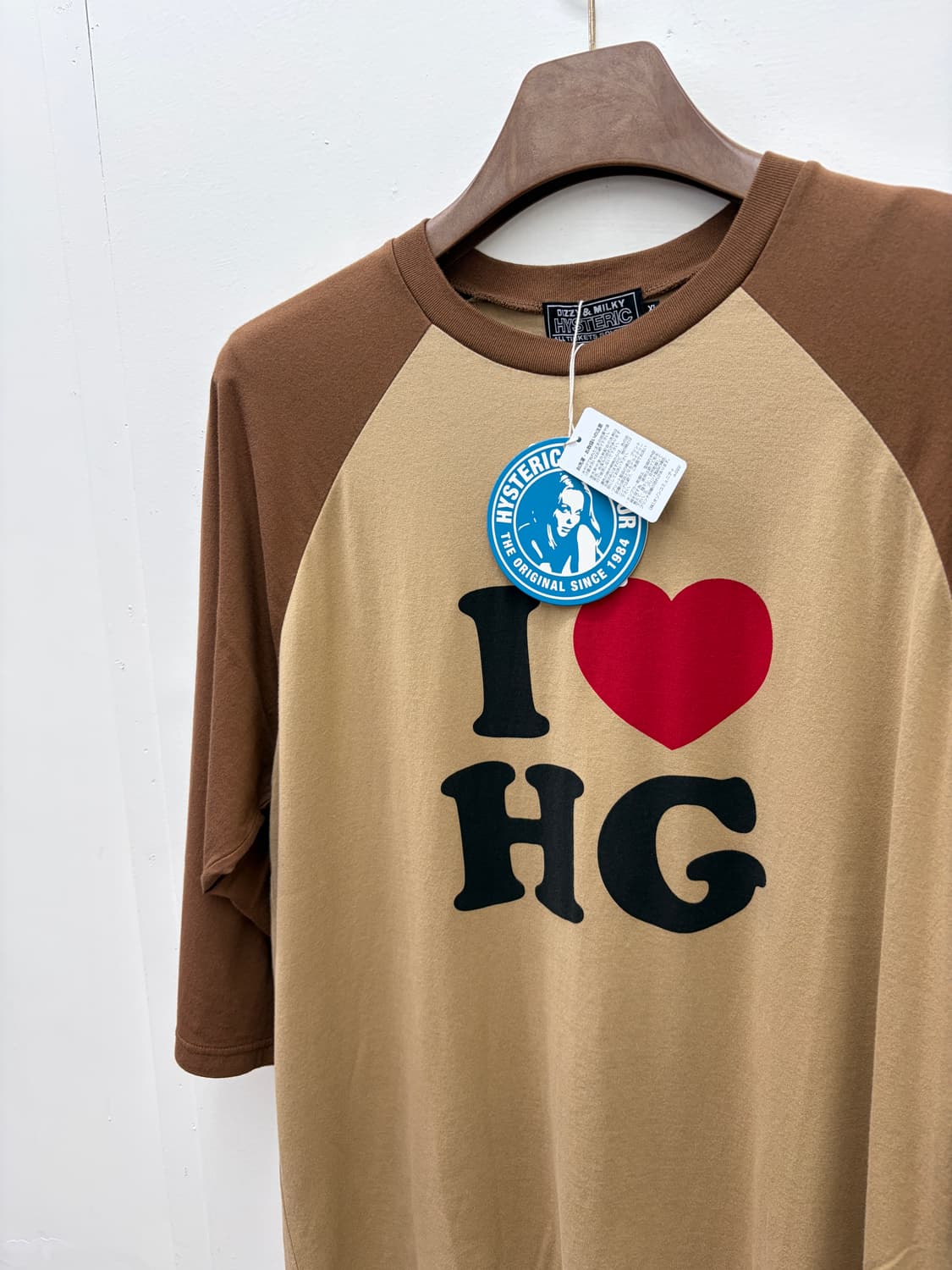 [새상품] 히스테릭 글래머 I♥️HG 래글런 7부 소매 티셔츠 상품이미지5