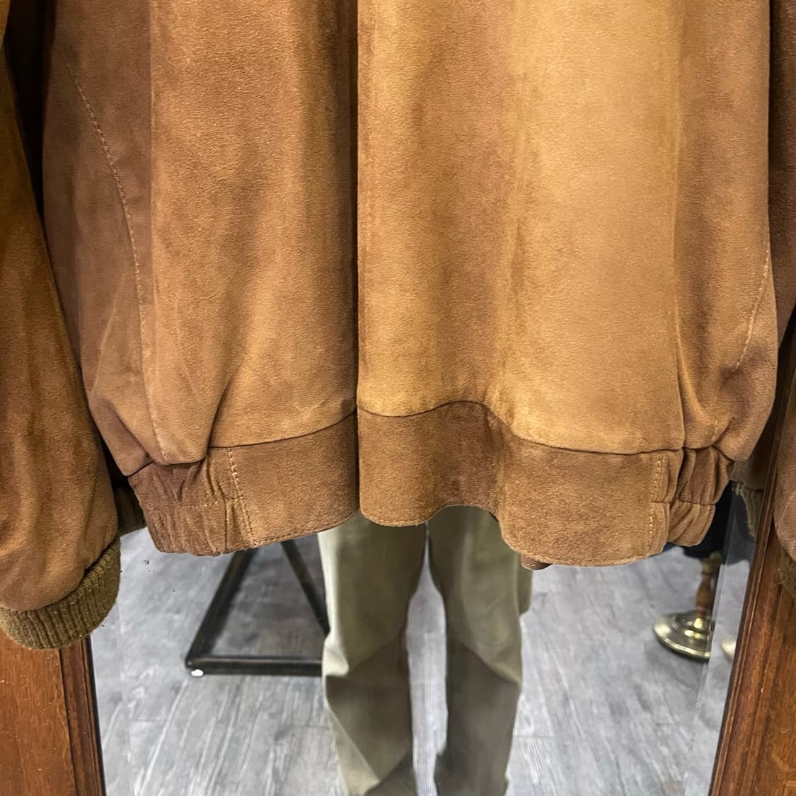 Vintage Sand Brown Suede Blouson Jacket 상품이미지10