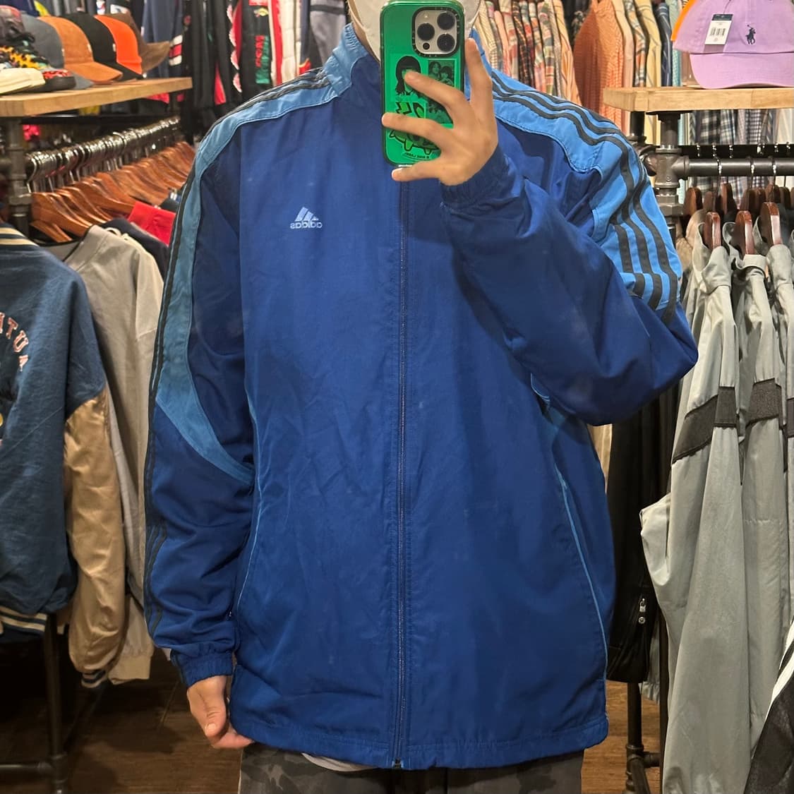 [HI] 아디다스 바람막이 블루 상품이미지1