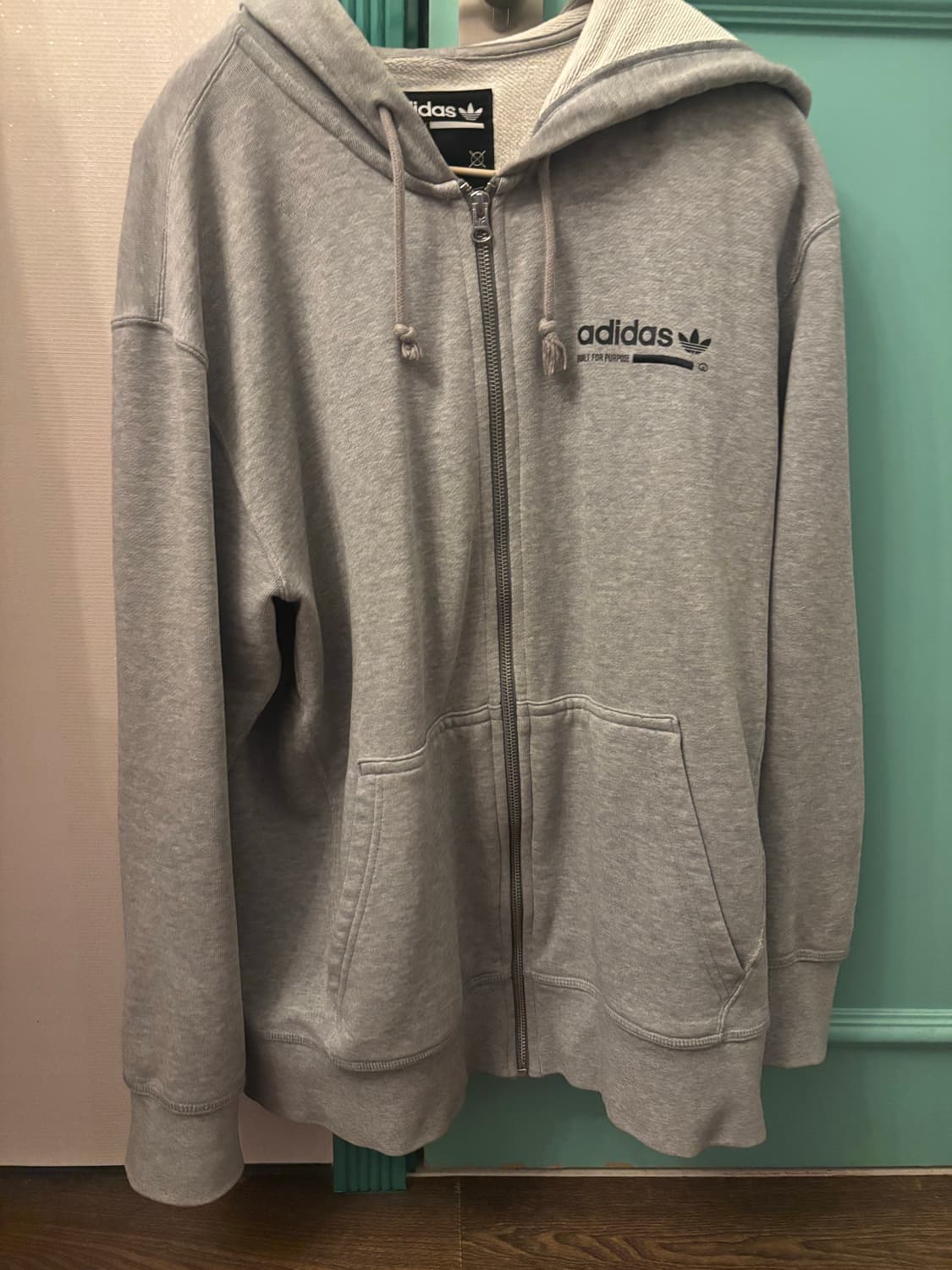 아디다스 후드집업 그레이 상품이미지2