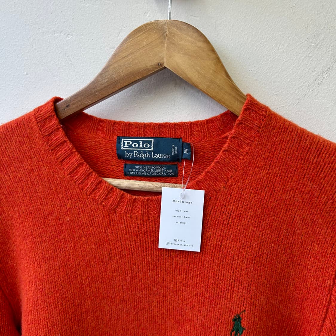 16090 - 폴로 랄프로렌 오렌지 울 니트 (메리노 울 90%) 상품이미지3