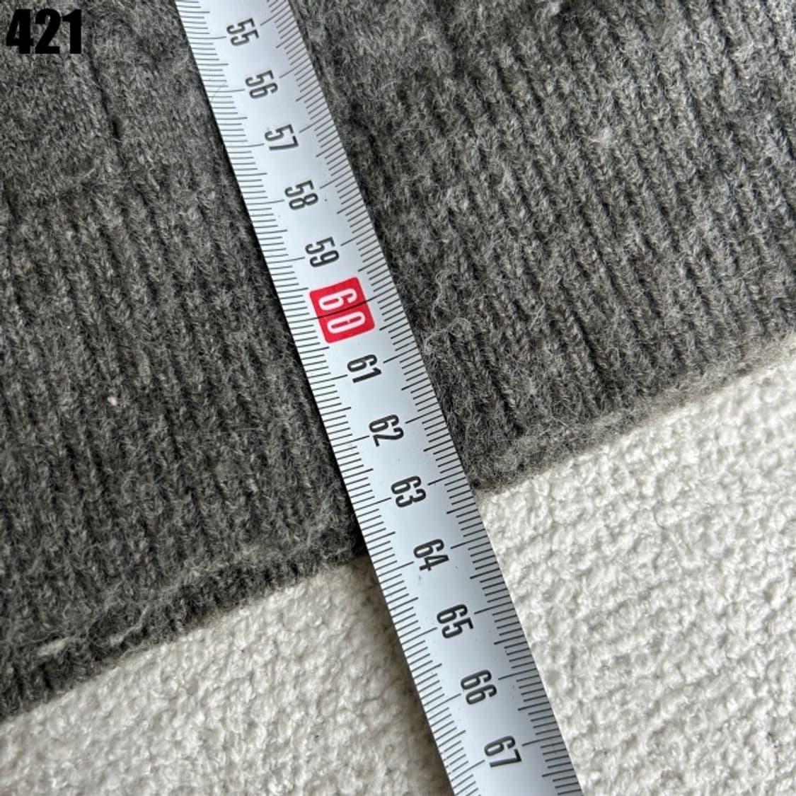 폴로 케이블 니트 가디건 회색  상품이미지6