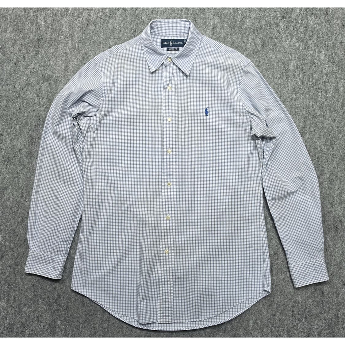폴로 랄프로렌 커스컴핏 잔체크 셔츠 15 32/33 상품이미지1