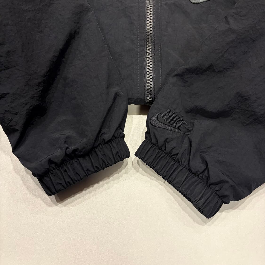 [S] 나이키 빅로고 우븐 블랙 바람막이 후드 자켓 C344 상품이미지6