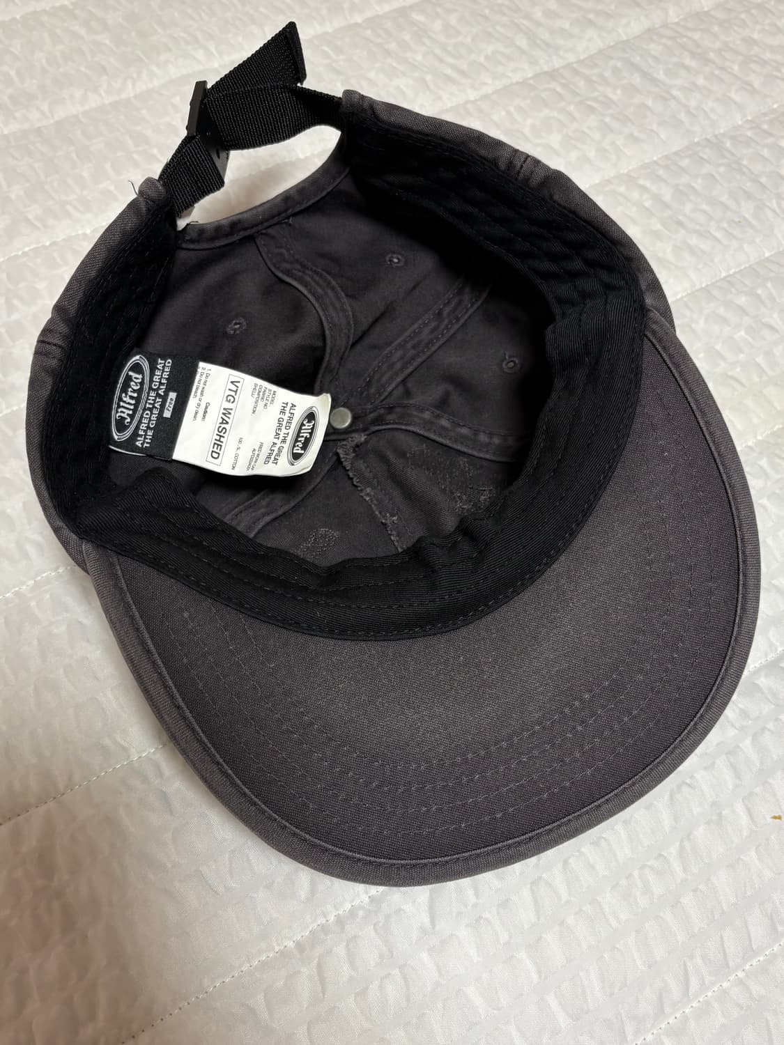 헤리티지플로스 알프레드 디스트로이드 워크캡 차콜 상품이미지2