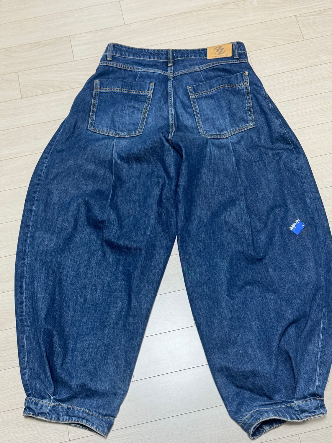 자라 x 아더에러 와이드 레그 진 블루 34 상품이미지2