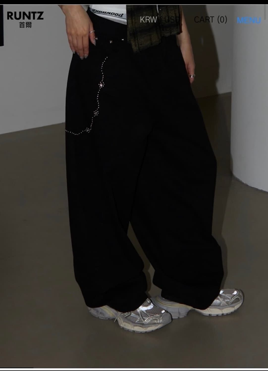 런츠 큐빅 팬츠 상품이미지1