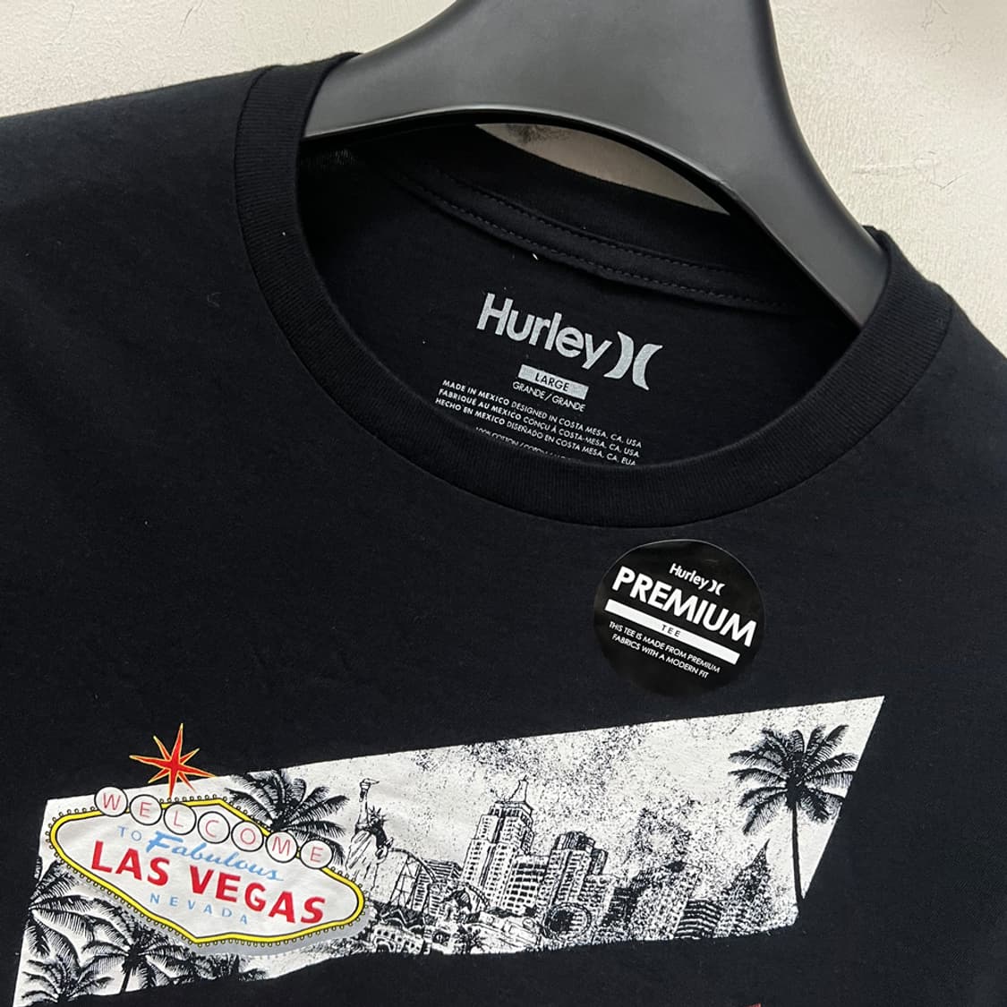 Hurley 헐리 데드스탁 라스베이거스 그래픽 반팔티 L 상품이미지3