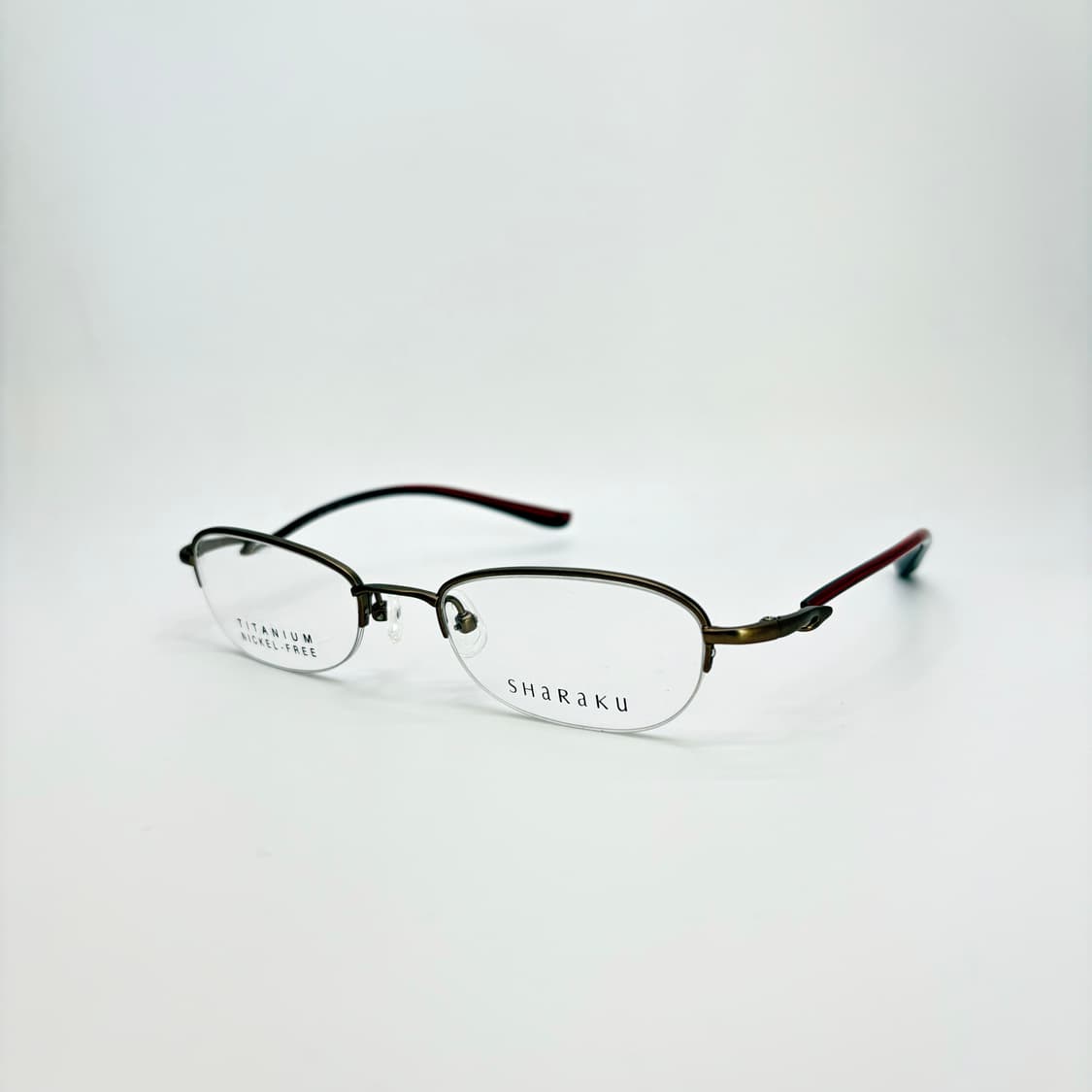 SHARAKU 매트 브라운 티타늄 반무테 상품이미지1