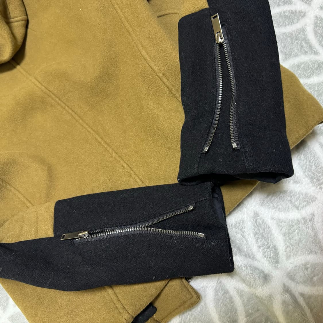 릭오웬스st 울 후드 라이더자켓 상품이미지5