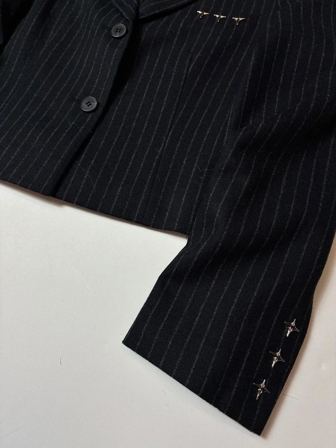 러브이즈트루 RIVET CROP 울 블레이저 자켓 PN8650 상품이미지5