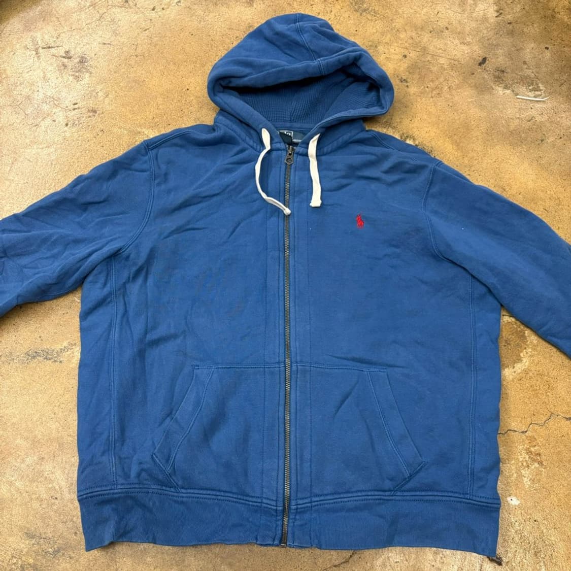 폴로 랄프로렌 블루 후드집업 상품이미지3