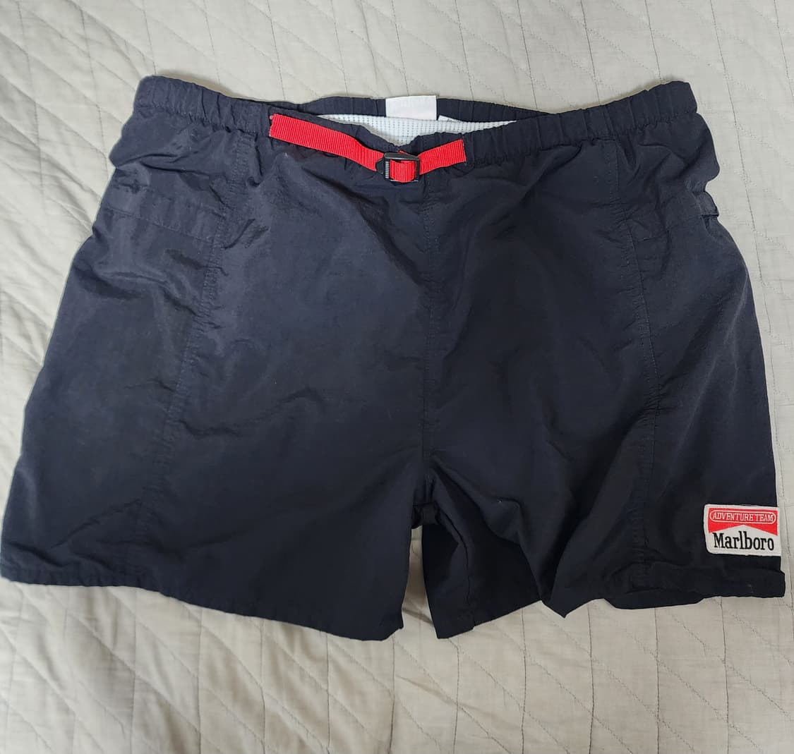 [XL] 90s 빈티지 말보로 프로모 어드벤쳐팀 쇼츠 블랙 상품이미지1
