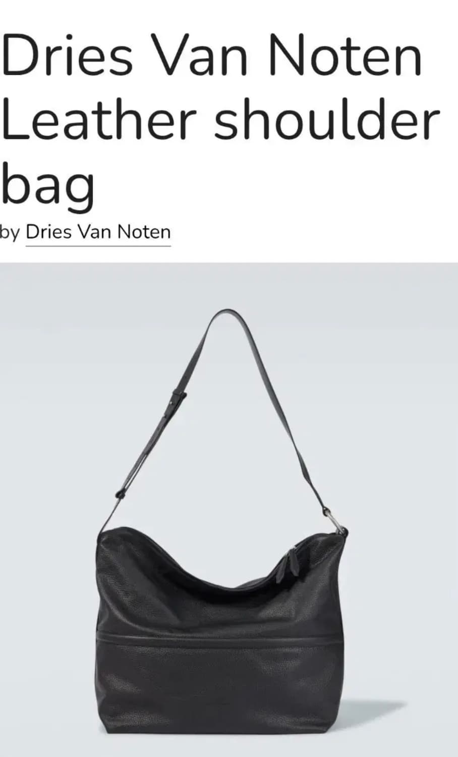 Dries Van Noten Big Bag 상품이미지5