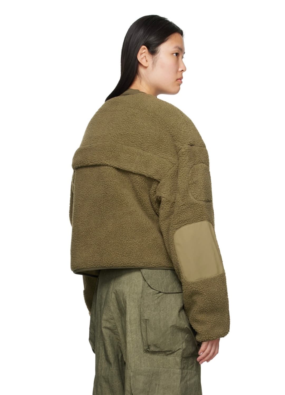 엔타이어 스튜디오 카키 플러피 자켓 상품이미지7