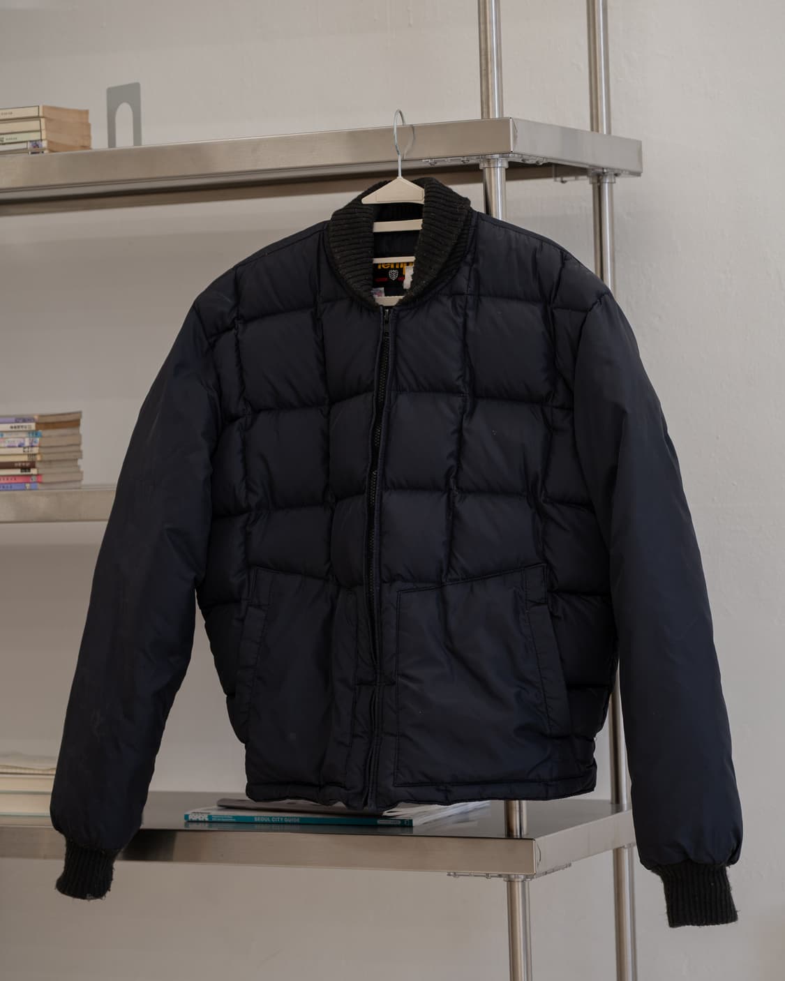 (L) tempco 템포 빈티지 다운자켓 블랙 상품이미지1