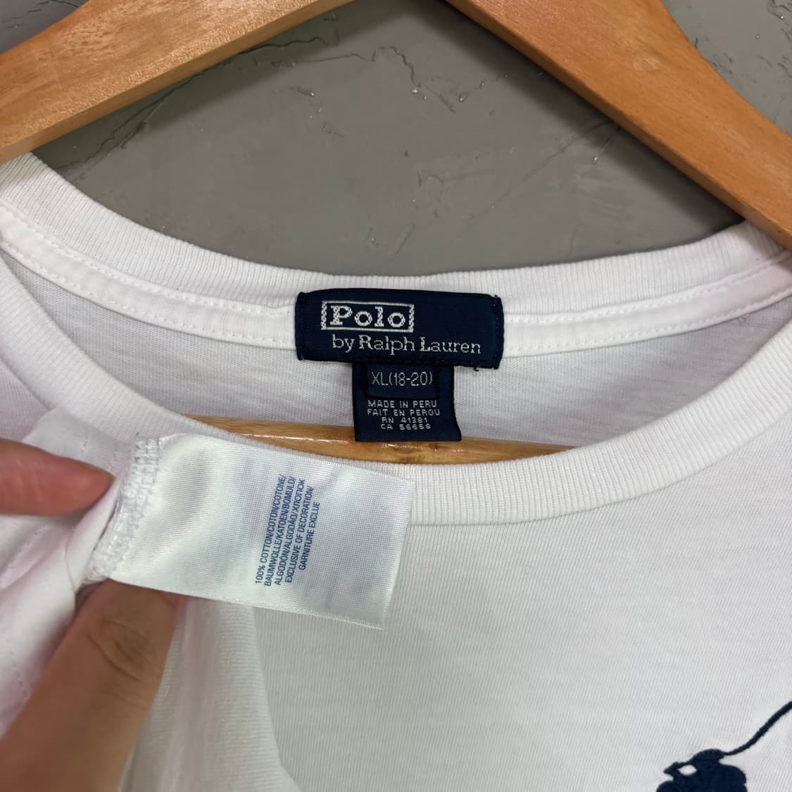 폴로 랄프로렌 빅포니 반팔 화이트 상품이미지3