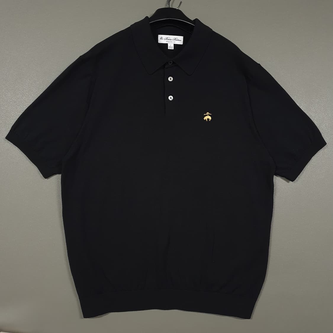 브룩스브라더스 신형23SS 컴팩트 코튼 폴로 스웨터 반팔 니트 카라티 상품이미지2