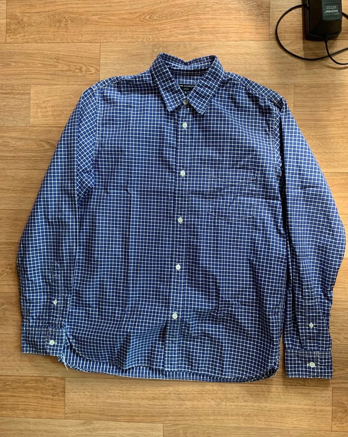 [L] 꼼데가르송 옴므 체크 셔츠 상품이미지1