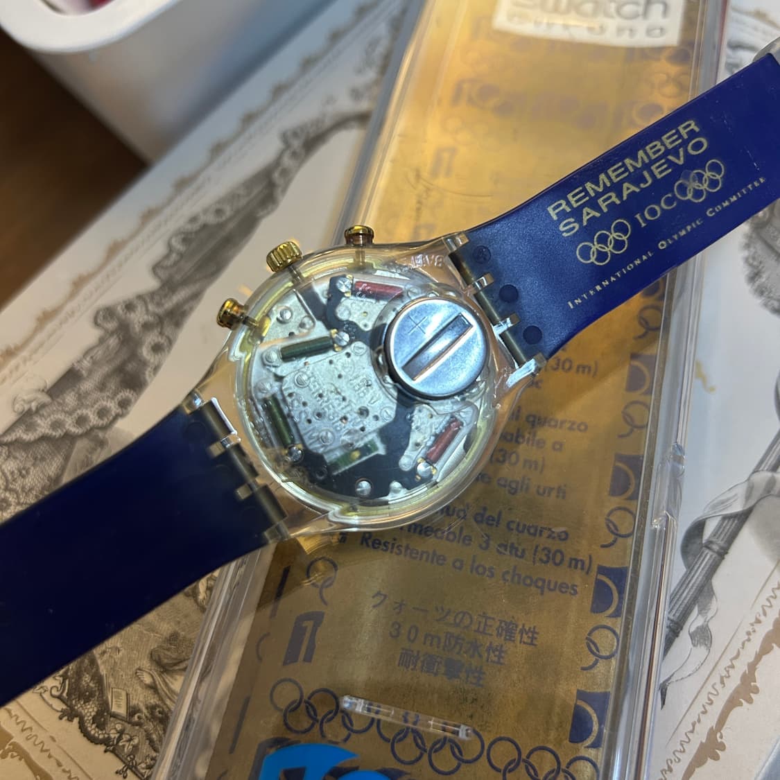 94년 발매) Swatch 스와치 올림픽 100주년 크로노그래프 빈티지 상품이미지7
