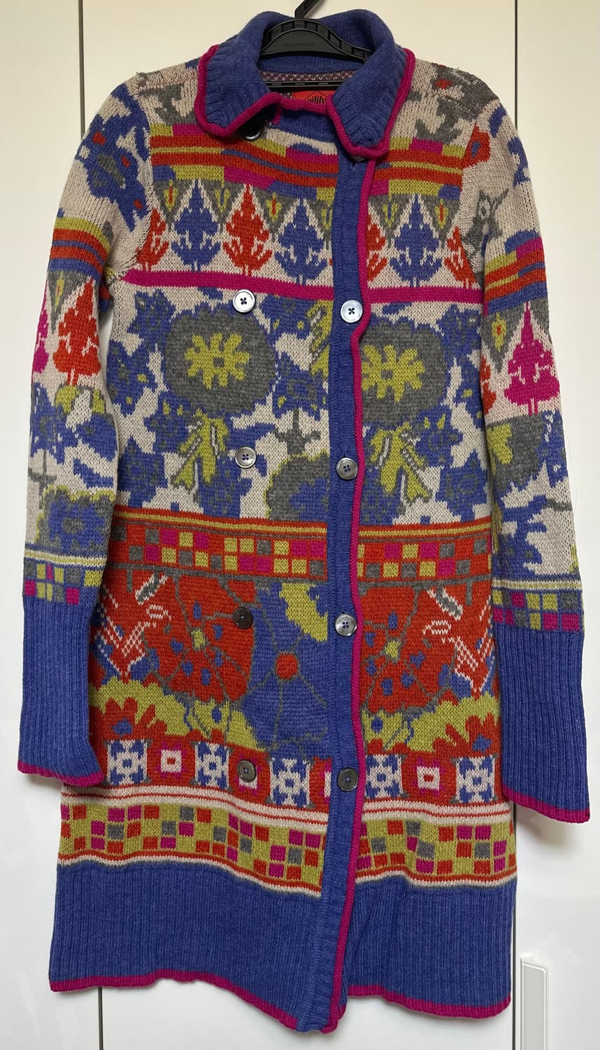 Oilily 오일릴리패턴 울니트 롱 가디건 상품이미지1