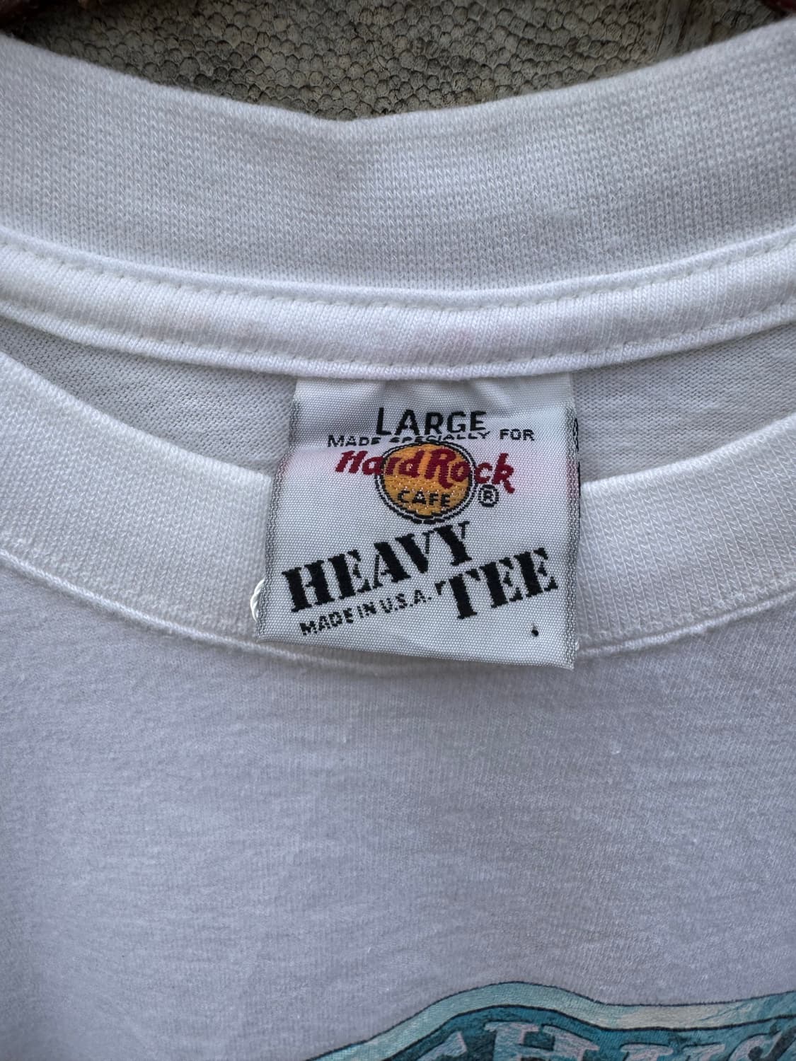 90s 하드락 카페 보스턴 빈티지 헤비 코튼 프린팅 반팔 티셔츠 상품이미지5