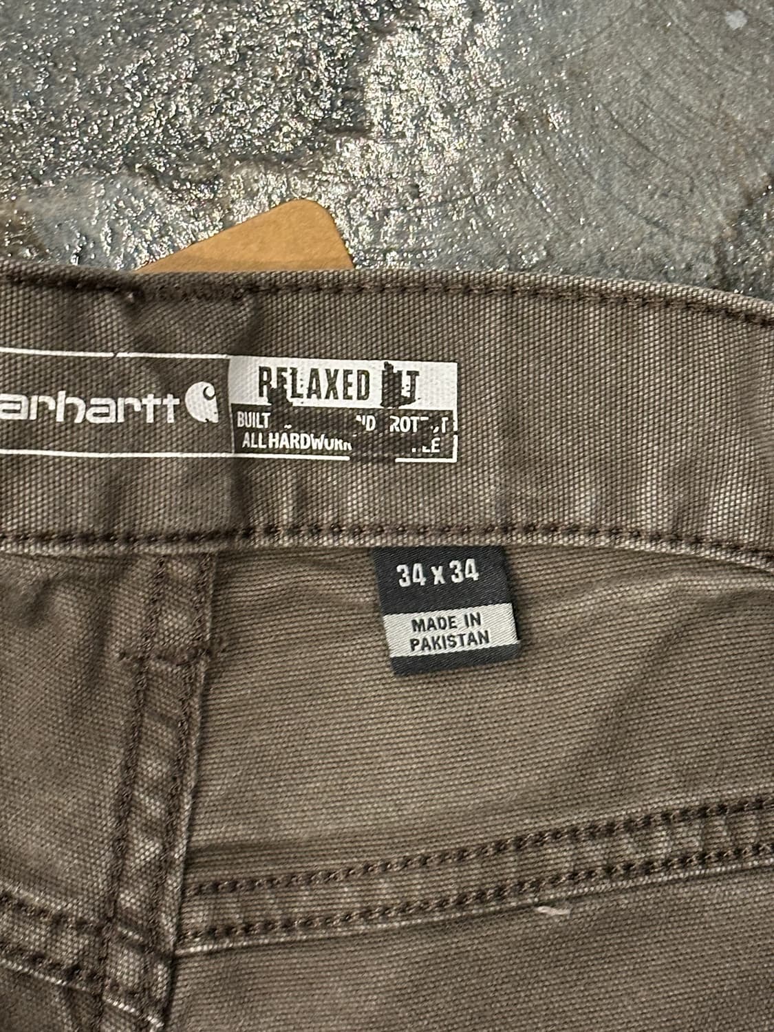 칼하트 릴렉스핏 워크팬츠 34X34 상품이미지4