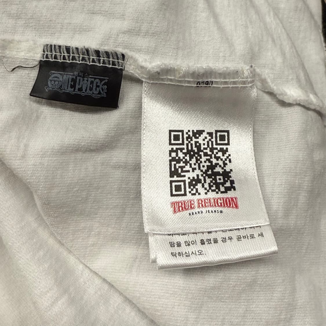 [정품/F] 트루릴리전 x 원피스 시로히게 숏 슬리브 화이트 b10 상품이미지5