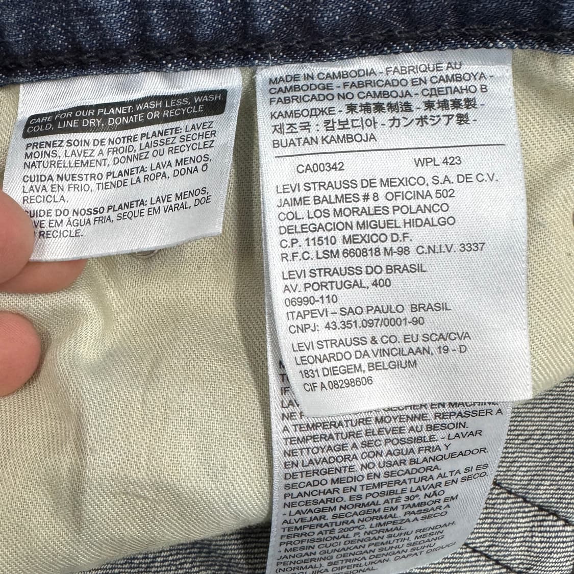 리바이스 559 새깅 워싱 스케이터 와이드 데님팬츠 상품이미지8