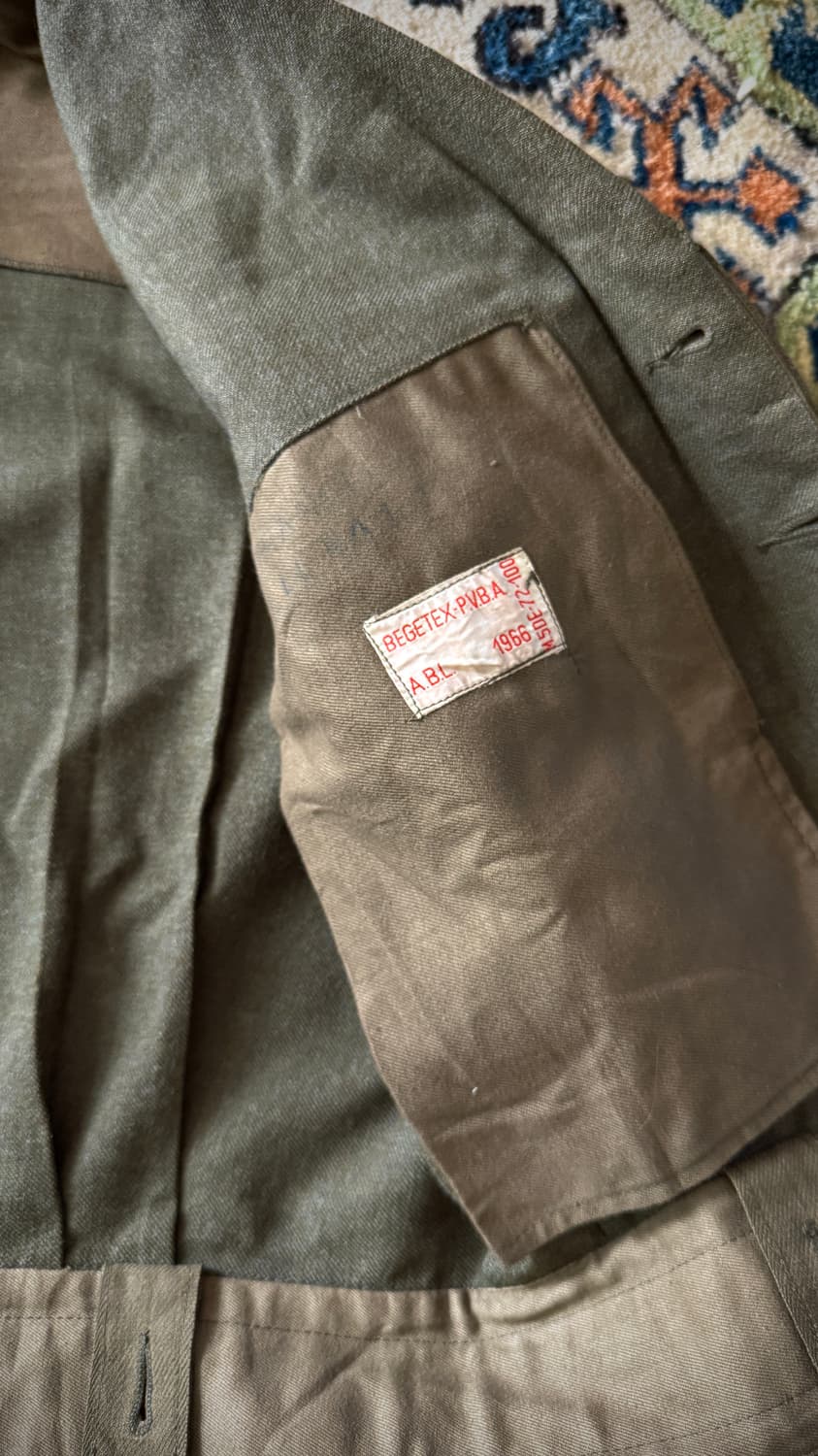 오리지널 밀리터리 60s 벨기에군 배틀 드레스 자켓 상품이미지10